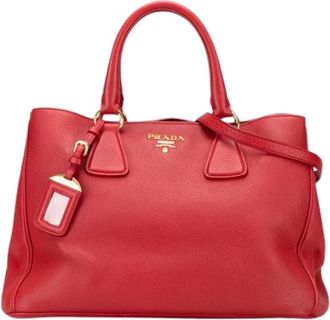 Prada Pre-owned Handbags, female, Red, Size: ONE SIZE Pre-owned Vintage Handbag