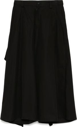 Yohji Yamamoto Pantaloni drappeggiati - Nero