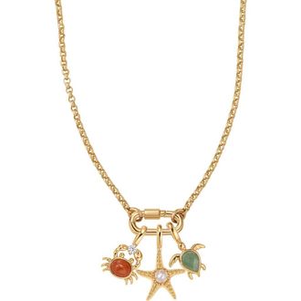 Made by Mary Low Tide Charm Necklace Set in Gold Vermeil at Nordstrom
