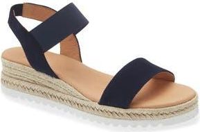 Aquatalia Avina Espadrille Wedge Sandal in Navy Suede at Nordstrom Rack, Size 10