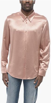 Celine Long-Sleeve Silk Shirt size 40