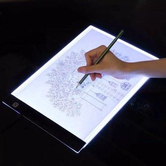 OEM Tableta Gr&aacute;fica Led Para Dibujo - Tableta Gr&aacute;fica Digital Usb A4 Con Caja De Luz Led, Tablero De Copia Para Pintar Y Escribir