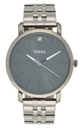 Fossil Lux Luther Bracelet Watch, 44mm in Smoke at Nordstrom Rack