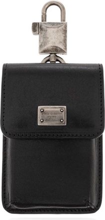 Dolce & Gabbana Leren Tassenbedel - Heren - Tassen - Zwart - ONE Size - Leer - Tassen