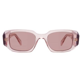 Prada Light Brown Rectangular Ladies Sunglasses PR 17WS 19Q10D 49