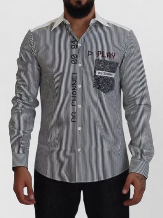 Dolce & Gabbana striped slim-fit shirt