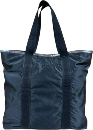 Prada Black Nylon Tote Bag (Pre-Owned)