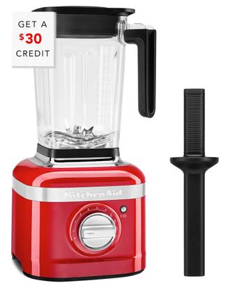 KitchenAid K400 Red Variable Speed Blender with Tamper with $30 Credit