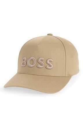 BOSS Seth Baseball Cap in Dark Beige at Nordstrom Rack