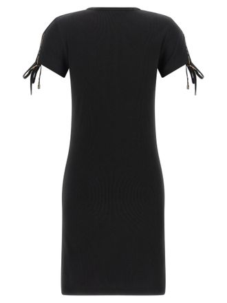 Burberry Womens Black Cotton Short Dress