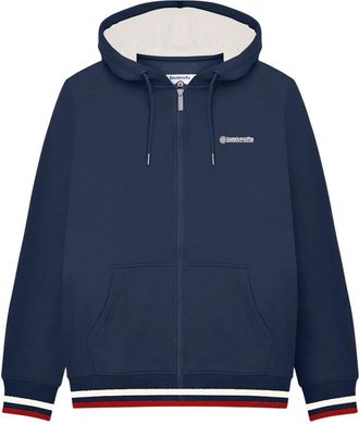 Lambretta Heren Full Zip Hoodie (Marine/Jetstream/Rood)