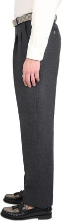 Gucci Wool-Cashmere Blend Trousers - Gray