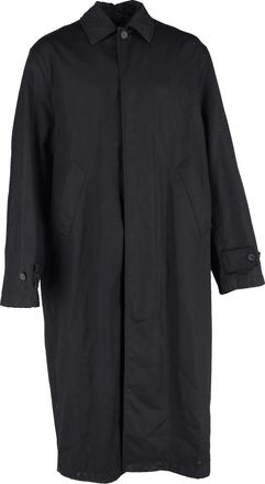 Balenciaga Balenciaga lange jas van zwart katoen