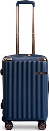 Infinity Leather Harde koffer 55 x 36 x 22 cm PC koffer Bagage geschikt voor Easyjet, Ryanair