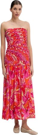Farm Rio Flying Birds Midi Jurk - Dames - Maxi kleedjes - Veelkleurig - M - Kleedjes
