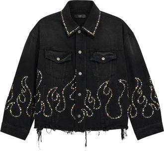 Amiri Stud-embellished Denim Jacket