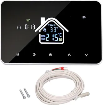 OEM Termostato Para Calefacci&oacute;n Por Suelo Radiante De 16 A, Pantalla T&aacute;ctil De 4,3 Pulgadas, Controlador De Temperatura Dom&eacute;stica De Alta Precisi&oacute;n, Ac230