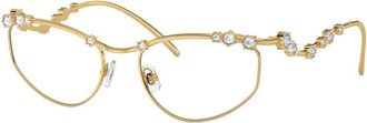Swarovski SK1015 4004 Gold with White Stone 55mm