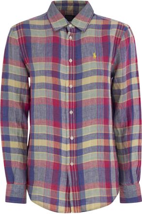 Polo Ralph Lauren Calssic Fit Linen Plaid Shirt