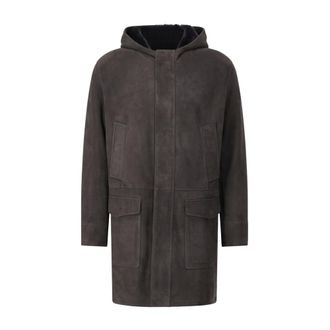 Arma Jassen, Heren, Bruin, L, Su&egrave;de, Luxe Su&egrave;de Lamsvacht Jas