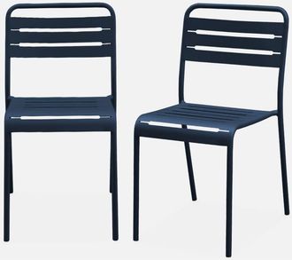 Sweeek Silla De Jard&iacute;n De Acero, Set De 2