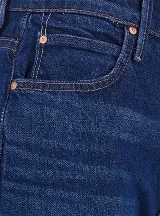 Mother Womens Jeans Kick It Blue Cotton