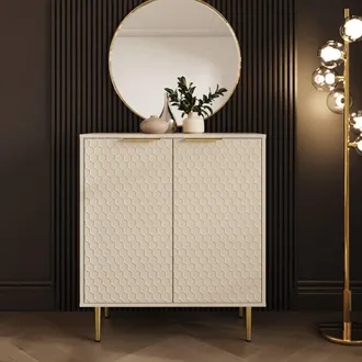 GFW Azariah Compact Sideboard in Ivory