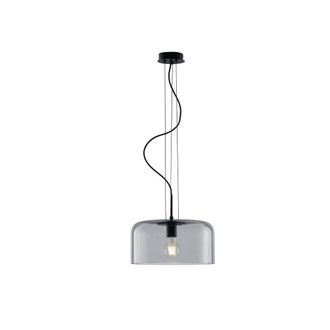 Netlighting Gibus Glass Dome Ceiling Pendant Grey E27