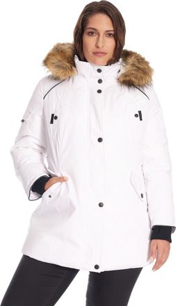 Alpine North GLACIER PLUS SIZE - Vegan Down Classic Winter Parka Jacket in White at Nordstrom, Size 4X