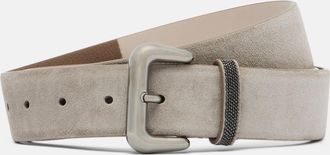 Brunello Cucinelli Monili suede belt
