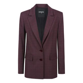 Patrizia Pepe Blazers, female, Red, 2XS, Stylish Single Breasted Jacket