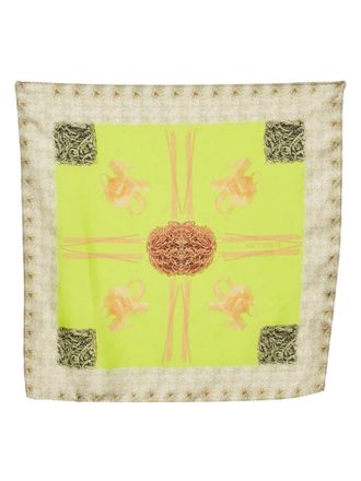 Etro print pocket square - Green