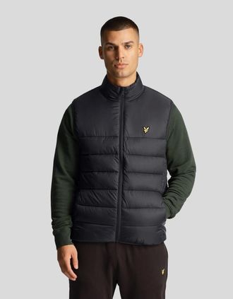 Lyle & Scott Mens Lyle & Scott Mens Wadded Gilet - Z865 Jet Black - Size: 40/Regular