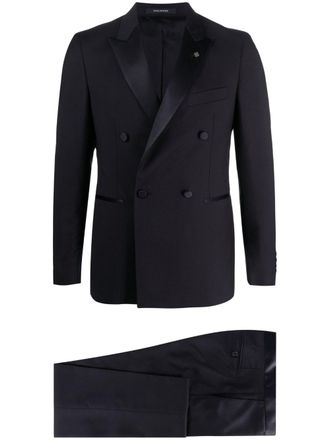 Tagliatore double-breasted dinner suit - Blue