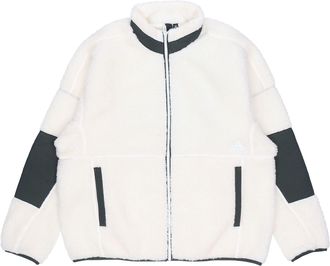 adidas M S2s Boa Jkt lambs wool Stay Warm Sports Stand Collar Jacket White ED1922