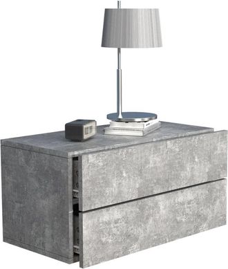 ebuy24 Vcm Armadio notturno Cassetto da parete Parete Comodino Dimensioni ca. a. 30 x l. 60 x p. 32 cm - Usal l 60 cm (Antracite / Rovere al Miele)