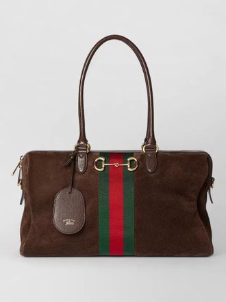 Gucci horsebit web shoulder bag detachable strap