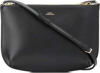 A.P.C. A.p.c., Tassen, Dames, Zwart, ONE Size, Katoen, Sarah Bag