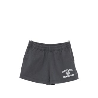 Sporty & Rich Logo-print Elasticated Shorts