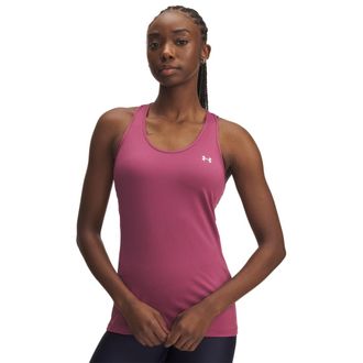 Under Armour Trainingstop UNDER ARMOUR TECH, Damen, Gr. XL, rosa (fuchsia dusk,, wei&szlig;), Obermaterial: 94% Polyester, 6% Elasthan, Rundhals, Tops Trainingstop