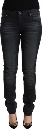 Acht Womens Skinny Jeans - Dark Grey Cotton - Size 29 (Waist)