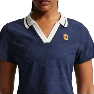 Nike (WMNS) Nike Court Collection Dri-FIT Cropped Polo Midnight Navy Sail IB0772-410