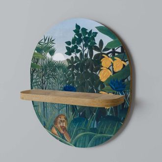 OEM La Comida Del Le&oacute;n Estante Ovalado