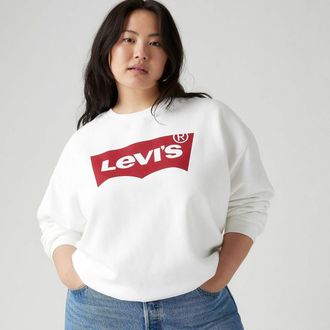 Levi's Plus Sweater met ronde hals en logo