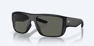 Costa Unisex Taxman Polarized Sunglasses In Matte Black Gray