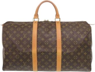 Louis Vuitton Pre-owned Boston Bag - unisex - Vintage Weekendtas - Bruin - ONE Size - Vintage