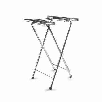 Lacor 61870 - Supporto Vassoi Hospitality, Per Tutti I Tipi Di Vassoi, Massima Stabilit&agrave;, Piedini Antiscivolo, Pieghevoli, In Acciaio Inox, 41,5x52x82 Cm