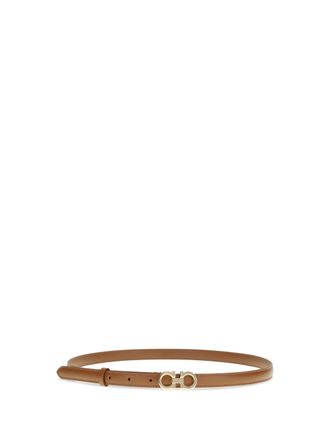 Ferragamo Womens Gancini Leather Belt Cowhide Calf Bos Taurus E Braces
