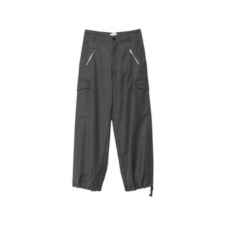 Barena Dames, Broeken, Grijs, Maat: 2XS Zijde