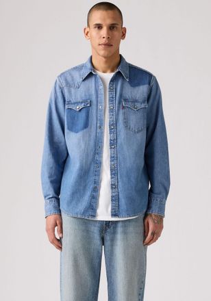 Levi's Jeanshemd LEVIS, Herren, Gr. XL, N-Gr, the vanisher, Denim/Jeans, Obermaterial: 100% Baumwolle, washed, normal h&uuml;ftbedeckend, 2-Knopf-Manschette mit D